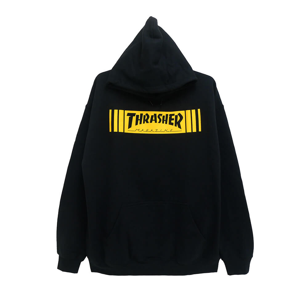 THRASHER HOOD スラッシャー パーカー BAR BLACK（US企画）スケートボード スケボー  