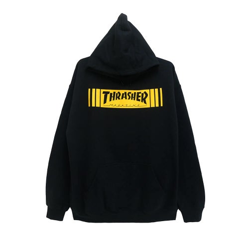 THRASHER HOOD スラッシャー パーカー BAR BLACK（US企画）スケートボード スケボー  