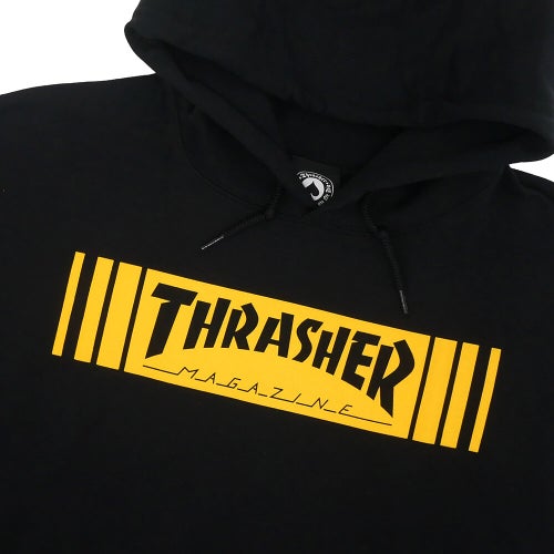 THRASHER HOOD スラッシャー パーカー BAR BLACK（US企画）スケートボード スケボー  1