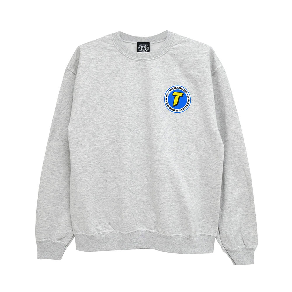 THRASHER CREW SWEAT スラッシャー トレーナー NUMBER 1 REDUX ASH（US企画） スケートボード スケボー 1