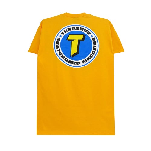 THRASHER T-SHIRT スラッシャー Tシャツ NUMBER 1 REDUX GOLD（US企画）スケートボードスケボー
