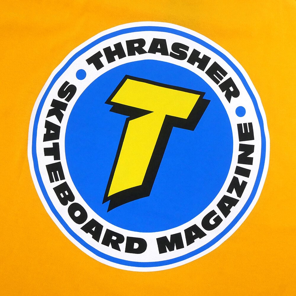 THRASHER T-SHIRT スラッシャー Tシャツ NUMBER 1 REDUX GOLD（US企画）スケートボードスケボー 3