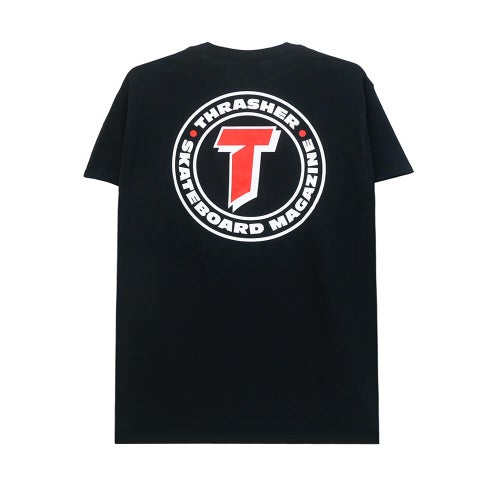 THRASHER T-SHIRT スラッシャー Tシャツ NUMBER 1 REDUX BLACK（US企画）スケートボード スケボー