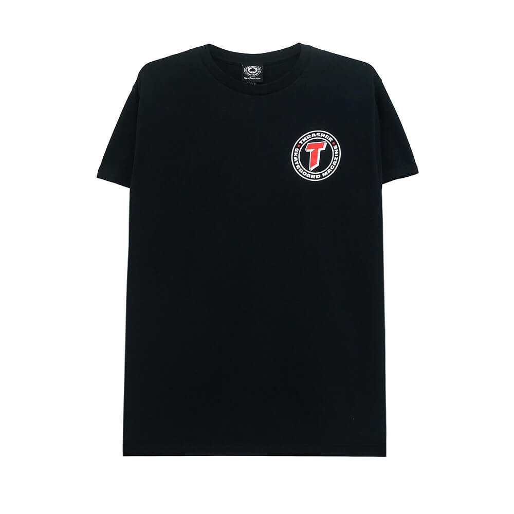 THRASHER T-SHIRT スラッシャー Tシャツ NUMBER 1 REDUX BLACK（US企画）スケートボード スケボー 1
