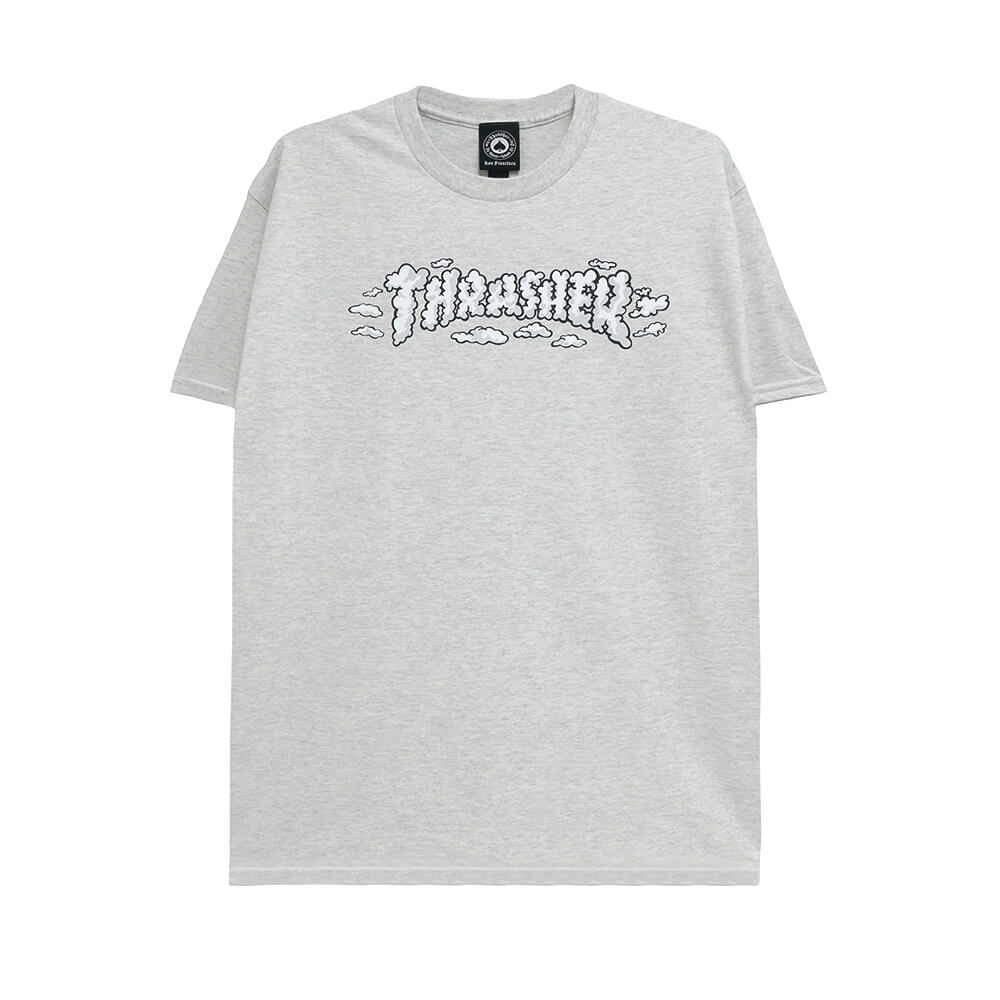 THRASHER T-SHIRT スラッシャー Tシャツ CLOUDS BY SPANKY ASH（US企画） スケートボード スケボー