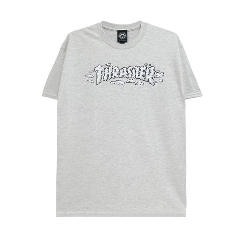 THRASHER T-SHIRT スラッシャー Tシャツ CLOUDS BY SPANKY ASH（US企画） スケートボード スケボー