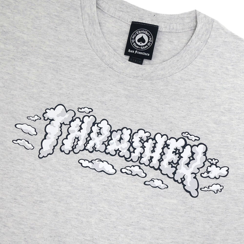 THRASHER T-SHIRT スラッシャー Tシャツ CLOUDS BY SPANKY ASH（US企画） スケートボード スケボー 1