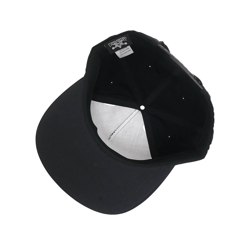THRASHER CAP スラッシャー キャップ NUMBER 1 REDUX SNAPBACK BLACK（US企画） スケートボード スケボー 3