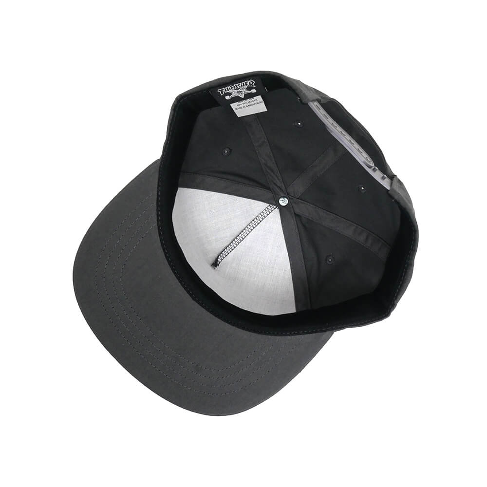 THRASHER CAP スラッシャー キャップ CLOUDS BY SPANKY SNAPBACK CHARCOAL（US企画） スケートボード スケボー3