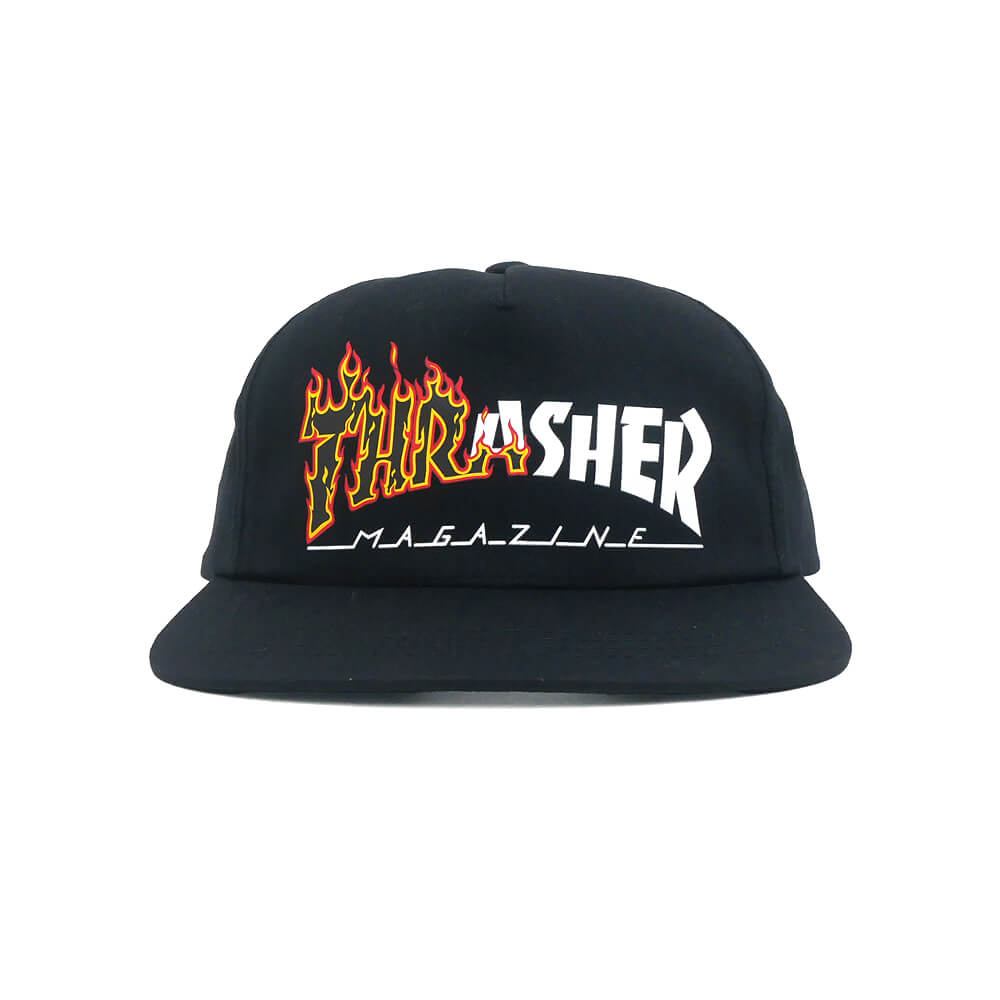 THRASHER CAP スラッシャー キャップ IGNITE SNAPBACK BLACK（US企画） スケートボード スケボー 1