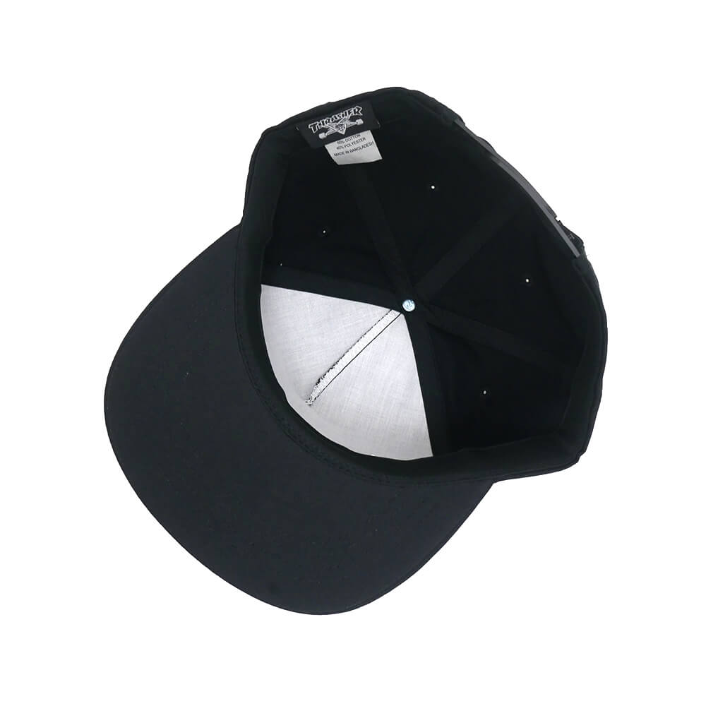 THRASHER CAP スラッシャー キャップ IGNITE SNAPBACK BLACK（US企画） スケートボード スケボー 3