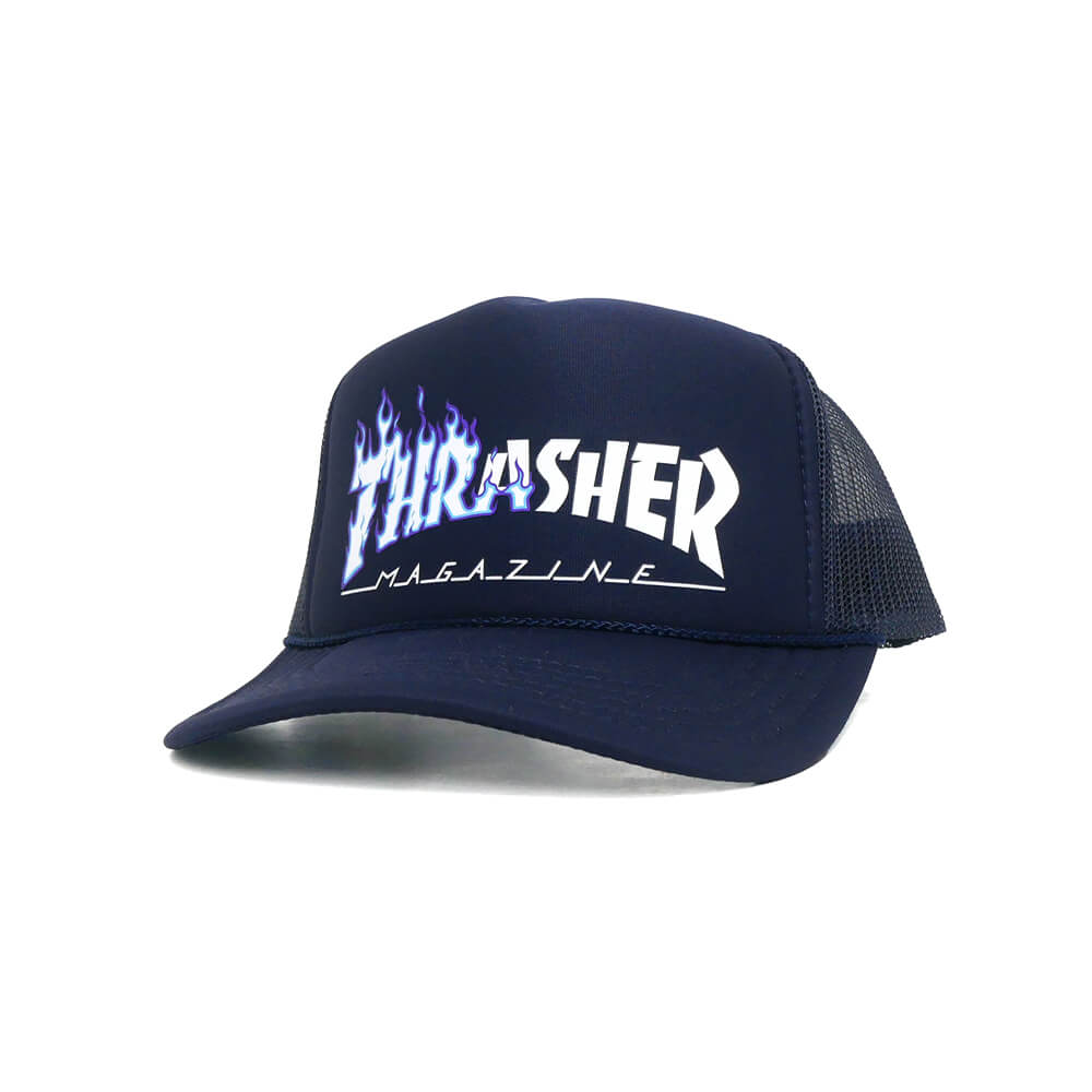 THRASHER MESHCAP スラッシャー メッシュキャップ IGNITE TRUCKER NAVY（US企画） スケートボード スケボー