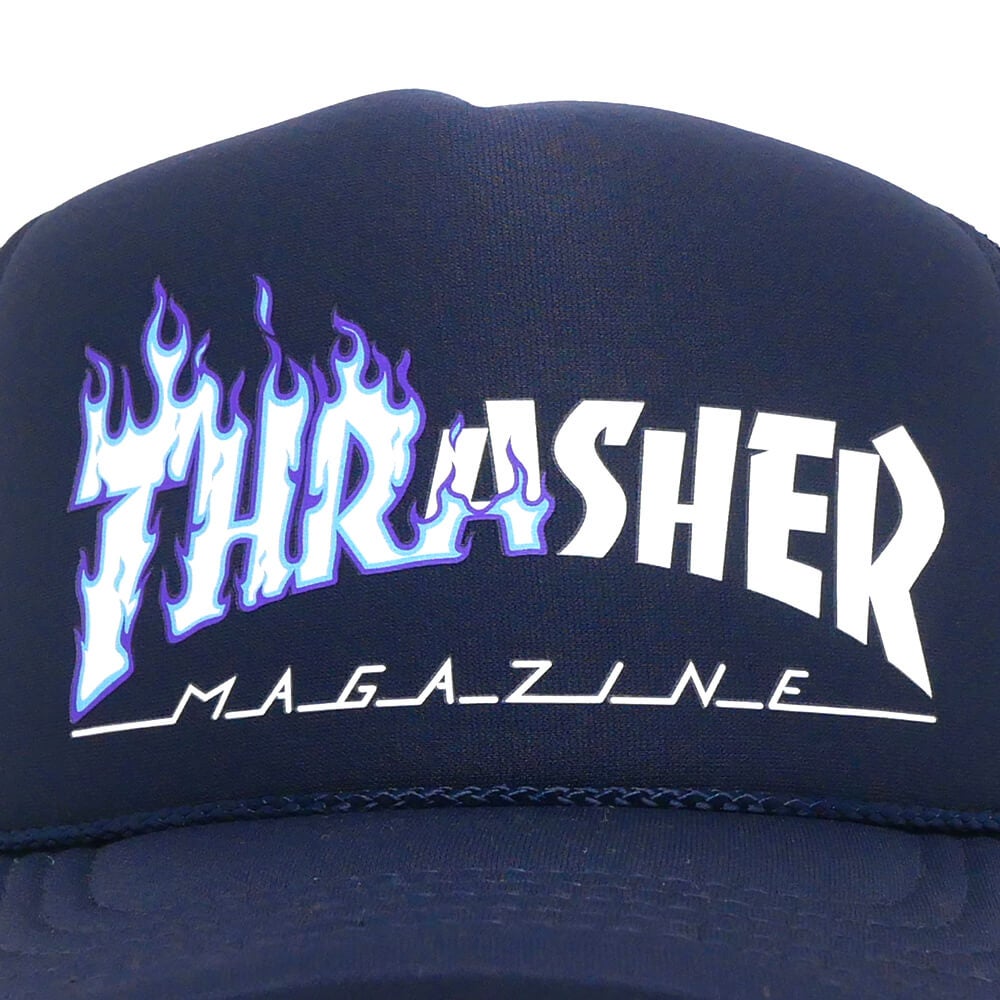 THRASHER MESHCAP スラッシャー メッシュキャップ IGNITE TRUCKER NAVY（US企画） スケートボード スケボー 4