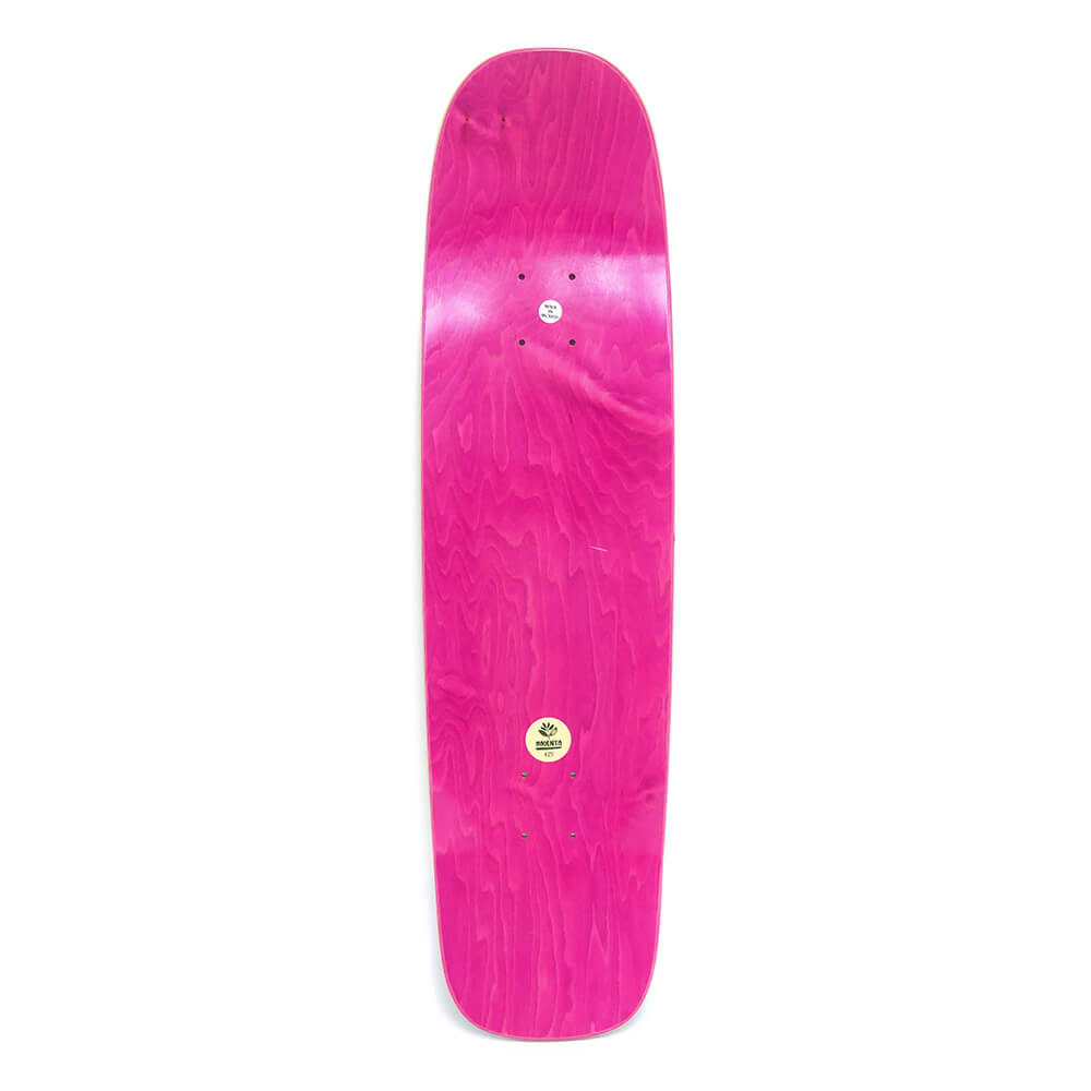 MAGENTA DECK マゼンタ デッキ LEO VALLS HOME BROWN STAIN 8.25 SQUARE SHAPE WHEEL WELLS スケートボード スケボー 3