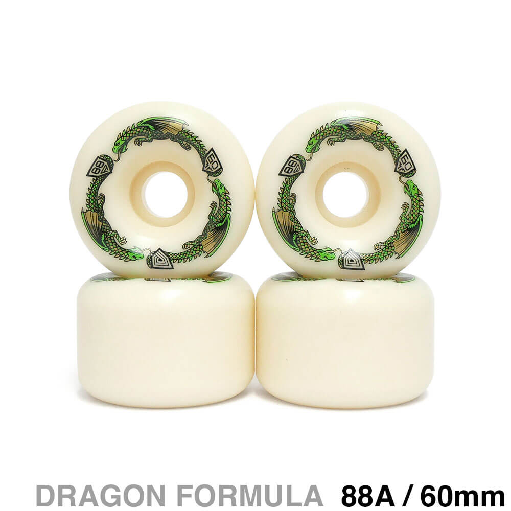 POWELL PERALTA WHEEL パウエルペラルタ ウィール DRAGON FORMULA（DF）88A BOMBER DRAGONS 60mm x 40mm スケートボード スケボー 1