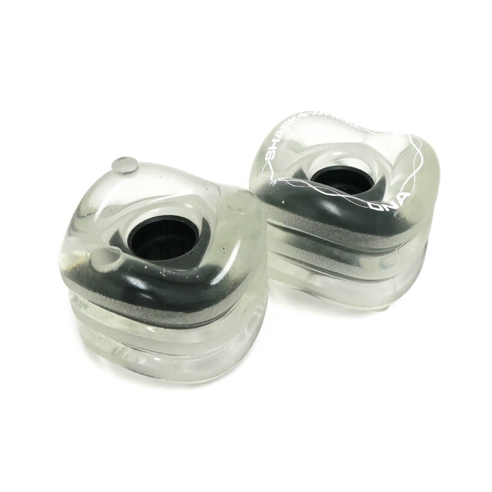 SHARK WHEEL シャークウィール ソフトウィール（クルーザー） DNA（78A）CLEAR BLACK HUB 72mm スケートボード スケボー 3