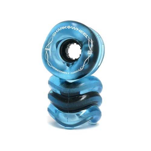SHARK WHEEL シャークウィール ソフトウィール（クルーザー） CALIFORNIA ROLL（78A）HIDECOMPLY TRANSPARENT SAPPHIRE 60mm スケートボード スケボー 2