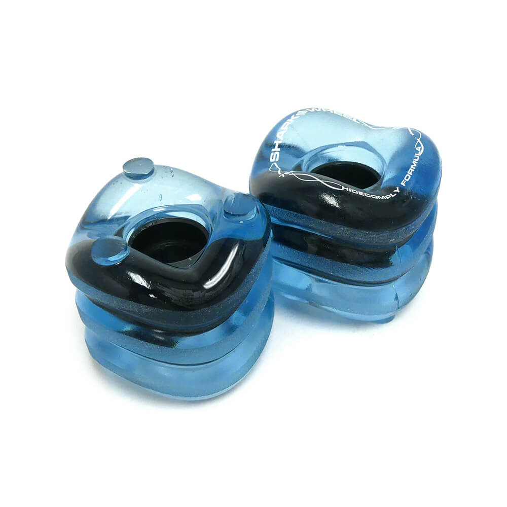 SHARK WHEEL シャークウィール ソフトウィール（クルーザー） CALIFORNIA ROLL（78A）HIDECOMPLY TRANSPARENT SAPPHIRE 60mm スケートボード スケボー 3