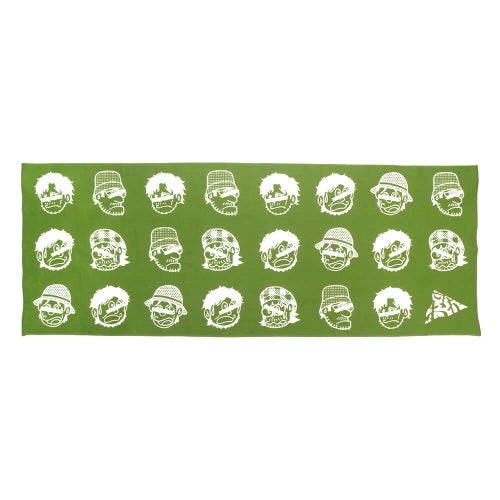 KAONKA TENUGUI カオンカ 手ぬぐい にがおえ手ぬぐい GREEN スケートボード スケボー 1