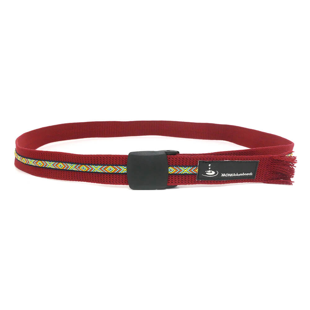 KAONKA BELT カオンカ ベルト ORTEGA TAPE OUTDOOR NYLON BURGUNDY スケートボード スケボー 2