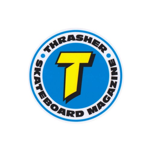 THRASHER STICKER スラッシャー ステッカー NUMBER 1 REDUX BLUE（US企画） スケートボード スケボー 1