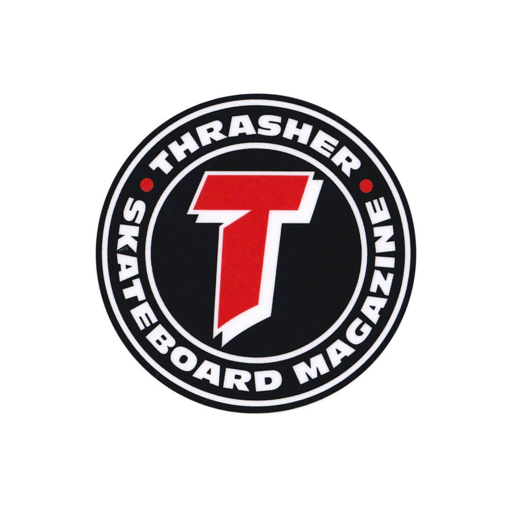 THRASHER STICKER スラッシャー ステッカー NUMBER 1 REDUX BLACK（US企画） スケートボード スケボー 1