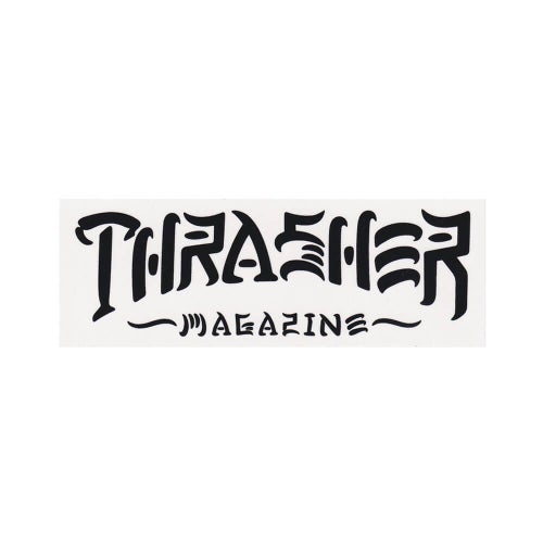 THRASHER STICKER スラッシャー ステッカー THRASH & DESTROY WHITE（US企画） スケートボード スケボー 1