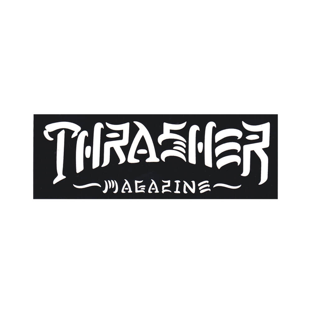 THRASHER STICKER スラッシャー ステッカー THRASH & DESTROY BLACK（US企画） スケートボード スケボー 1