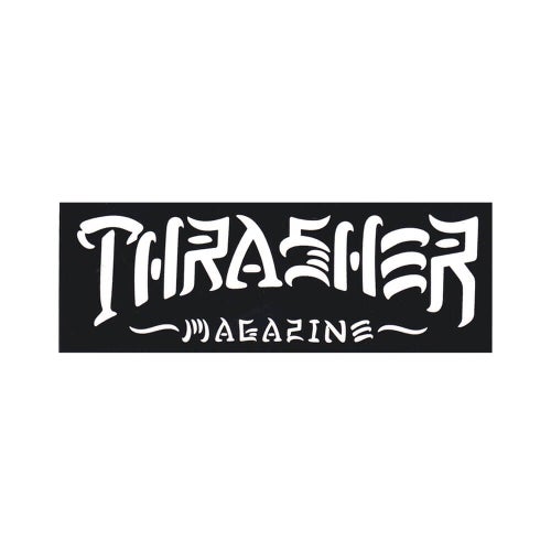 THRASHER STICKER スラッシャー ステッカー THRASH & DESTROY BLACK（US企画） スケートボード スケボー 1