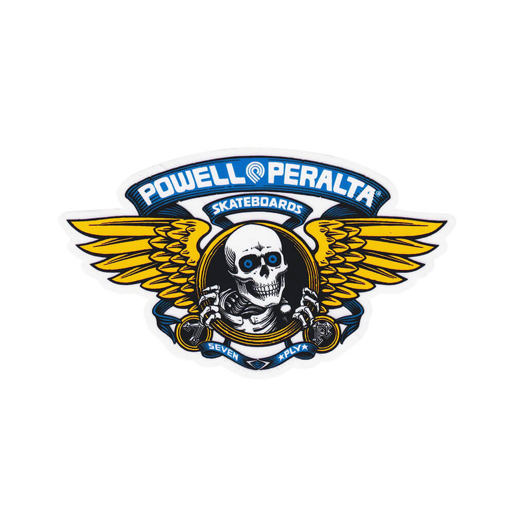 POWELL PERALTA STICKER パウエルペラルタ ステッカー WINGED RIPPER 5" BLUE スケートボード スケボー 1