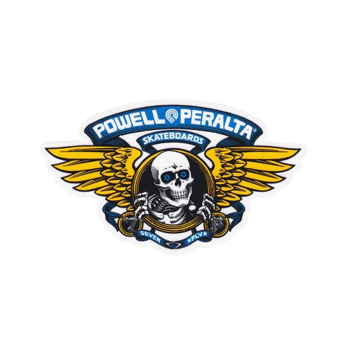 POWELL PERALTA STICKER パウエルペラルタ ステッカー WINGED RIPPER 5" BLUE スケートボード スケボー 1
