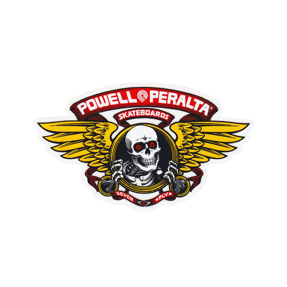 POWELL PERALTA STICKER パウエルペラルタ ステッカー WINGED RIPPER 5" RED スケートボード スケボー 1