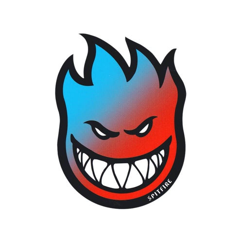 SPITFIRE STICKER スピットファイヤー ステッカー BIGHEAD FADE BLUE/RED スケートボード スケボー 1