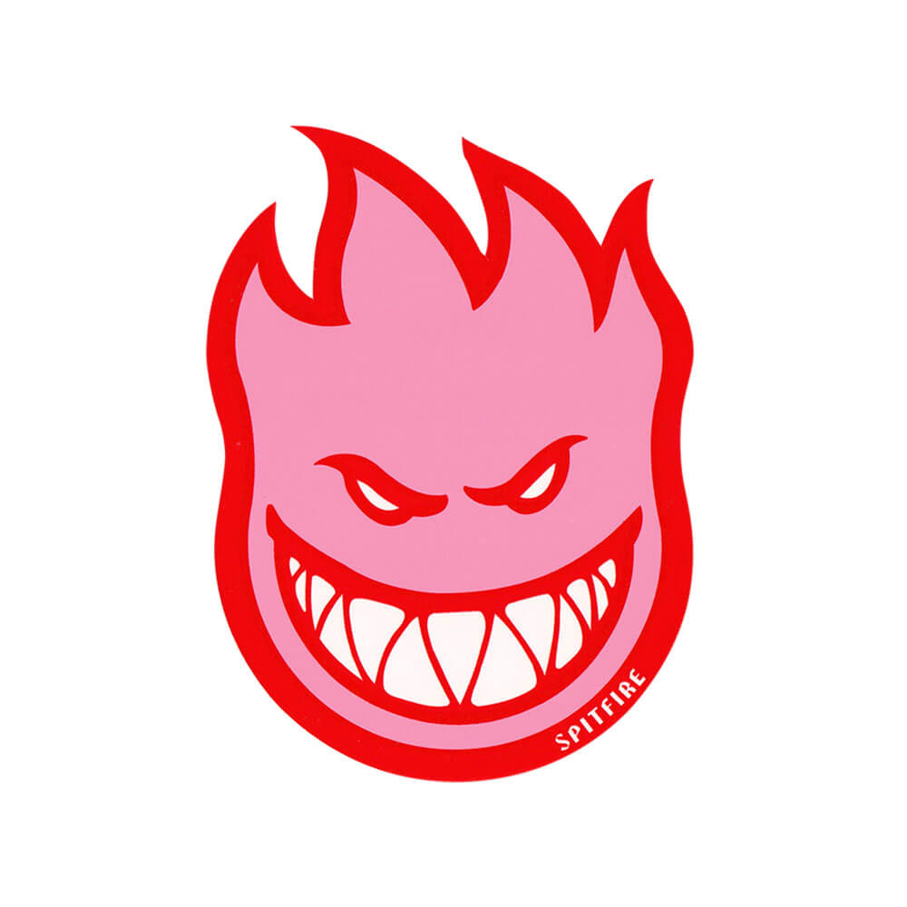 SPITFIRE STICKER スピットファイヤー ステッカー BIGHEAD FILL PINK/RED スケートボード スケボー 1