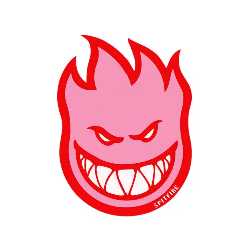 SPITFIRE STICKER スピットファイヤー ステッカー BIGHEAD FILL PINK/RED スケートボード スケボー 1