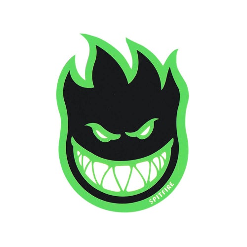 SPITFIRE STICKER スピットファイヤー ステッカー BIGHEAD FILL BLACK/GREEN スケートボード スケボー 1
