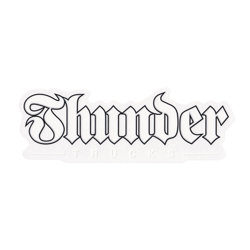 THUNDER STICKER サンダー ステッカー SCRIPT WHITE スケートボード スケボー 1