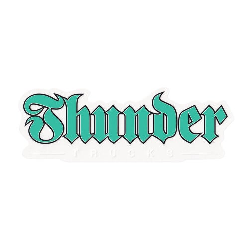 THUNDER STICKER サンダー ステッカー SCRIPT TEAL スケートボード スケボー 1