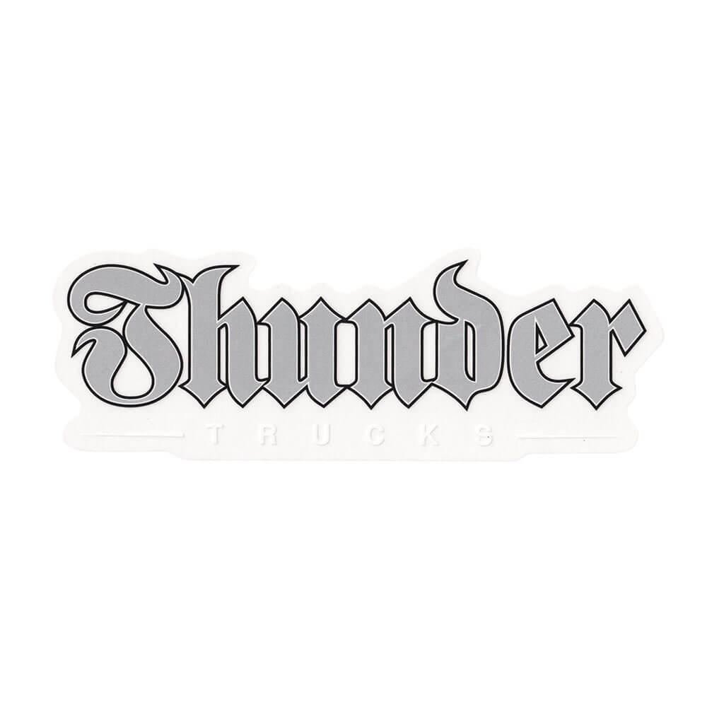 THUNDER STICKER サンダー ステッカー SCRIPT SILVER スケートボード スケボー 1