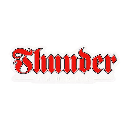 THUNDER STICKER サンダー ステッカー SCRIPT RED スケートボード スケボー 1