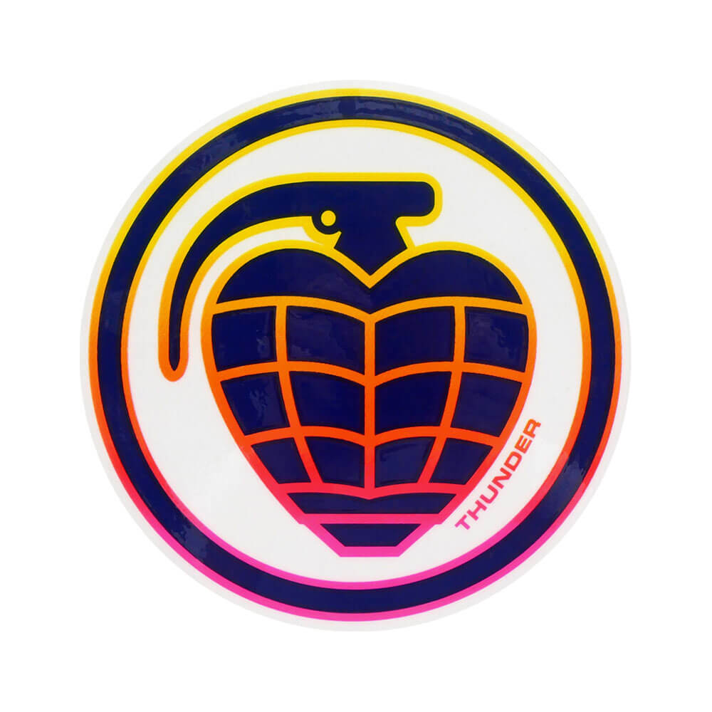 THUNDER STICKER サンダー ステッカー GRENADE YELLOW/PINK スケートボード スケボー 1