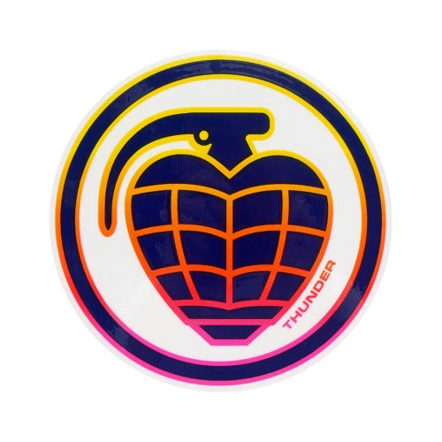 THUNDER STICKER サンダー ステッカー GRENADE YELLOW/PINK スケートボード スケボー 1