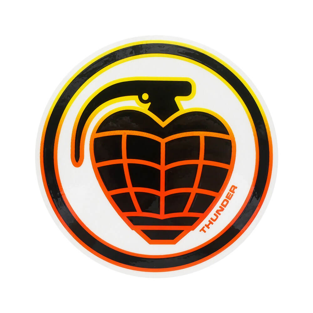 THUNDER STICKER サンダー ステッカー GRENADE YELLOW/ORANGE スケートボード スケボー 1