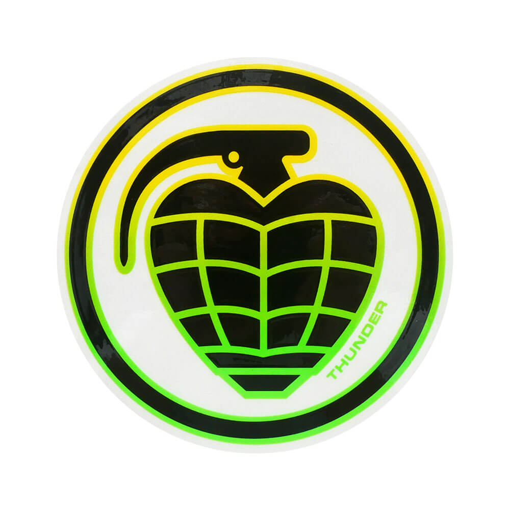 THUNDER STICKER サンダー ステッカー GRENADE YELLOW/GREEN スケートボード スケボー 1