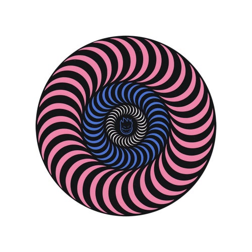 SPITFIRE STICKER スピットファイヤー ステッカー TRI-COLOR SWIRL BIGHEAD PINK/BLUE スケートボード スケボー 1