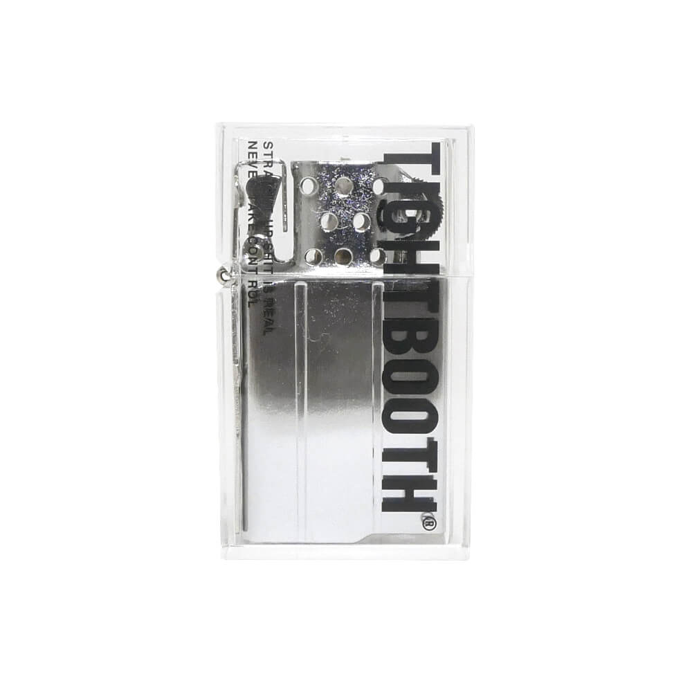 TIGHTBOOTH（TBPR）LIGHTER タイトブース ライター LABEL LOGO HARD EDGE LIGHTER CLEAR スケートボード スケボー 1