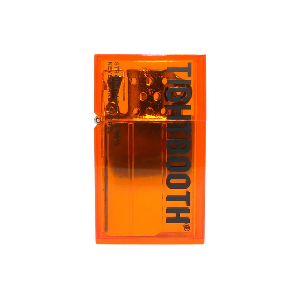 TIGHTBOOTH（TBPR）LIGHTER タイトブース ライター LABEL LOGO HARD EDGE LIGHTER ORANGE スケートボード スケボー 1