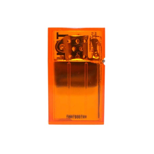 TIGHTBOOTH（TBPR）LIGHTER タイトブース ライター LABEL LOGO HARD EDGE LIGHTER ORANGE スケートボード スケボー 2