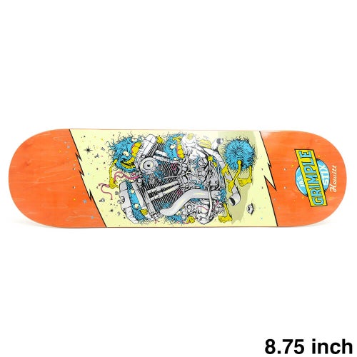 ANTIHERO DECK アンチヒーロー デッキ PETER HEWITT GRIMPLESTIX GRIMPLE REVS ORANGE STAIN 8.75 スケートボード スケボー 1