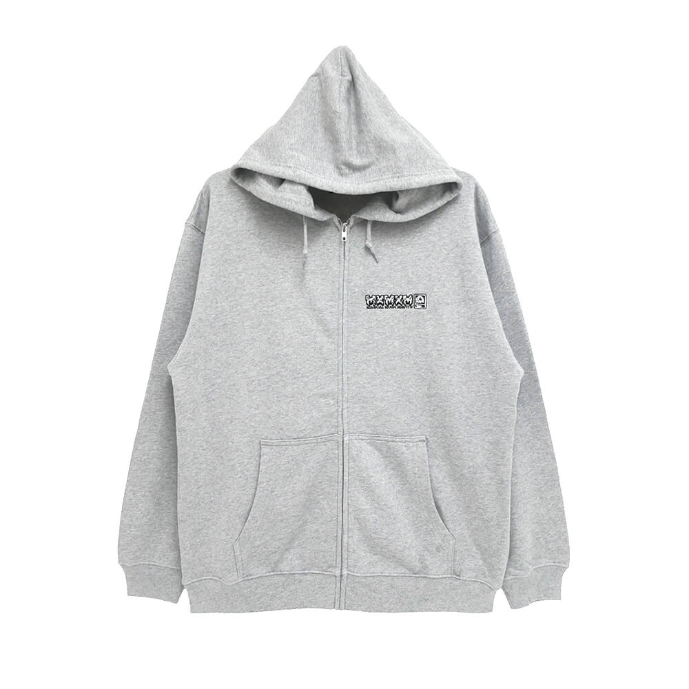 MAGICAL MOSH MISFITS HOOD マジカルモッシュミスフィッツ パーカー MxMxM ZIP HOODIE GREY スケートボード スケボー